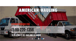 Desktop Screenshot of americanhauling.net