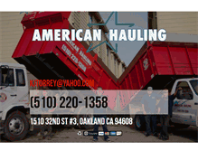 Tablet Screenshot of americanhauling.net